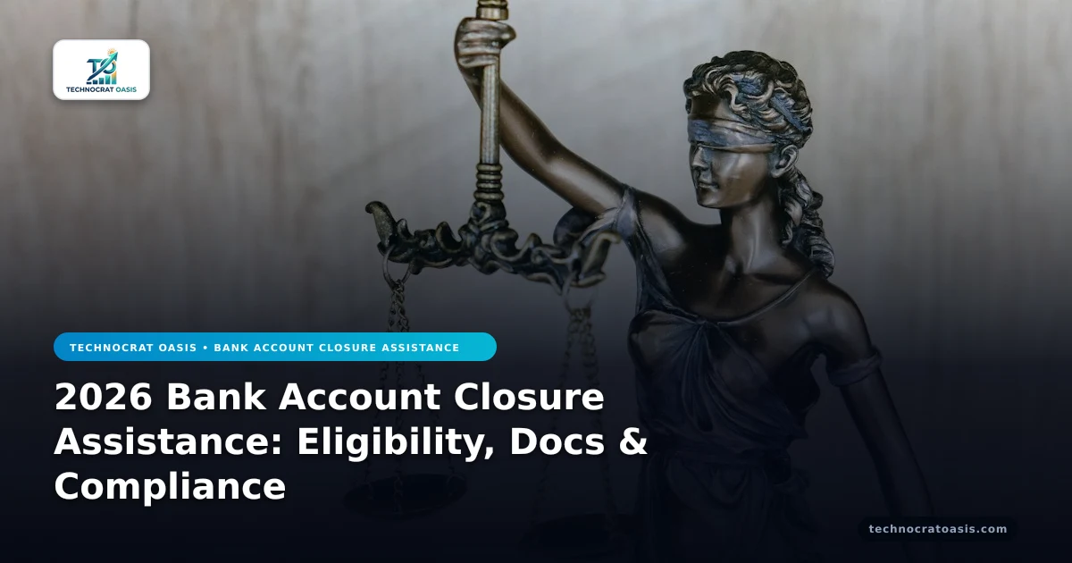 2026 Bank Account Closure Assistance: Eligibility, Docs & Compliance