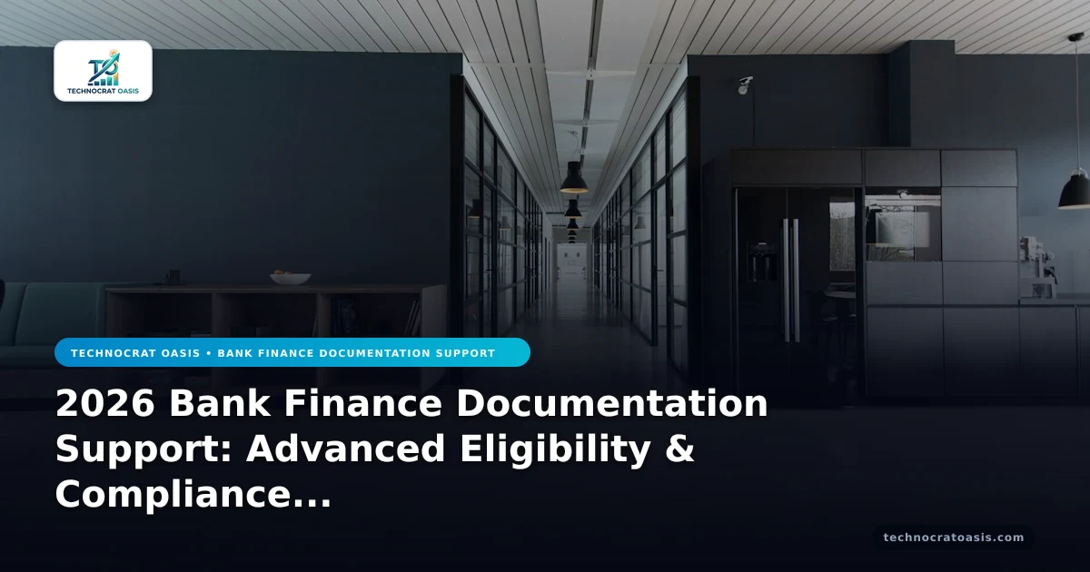 2026 Bank Finance Documentation Support: Advanced Eligibility & Compliance Mastery