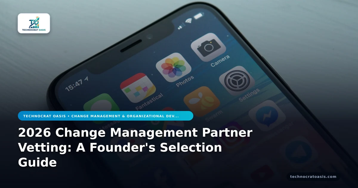 2026 Change Management Partner Vetting: A Founder's Selection Guide