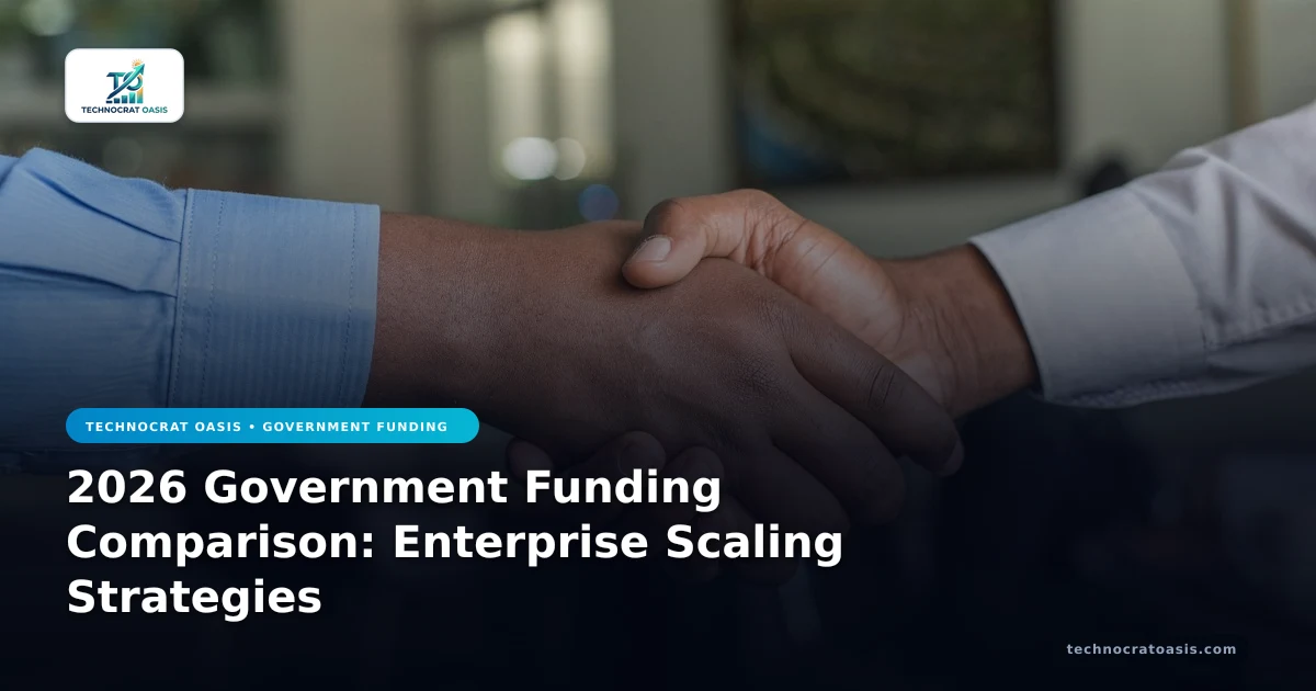 2026 Government Funding Comparison: Enterprise Scaling Strategies