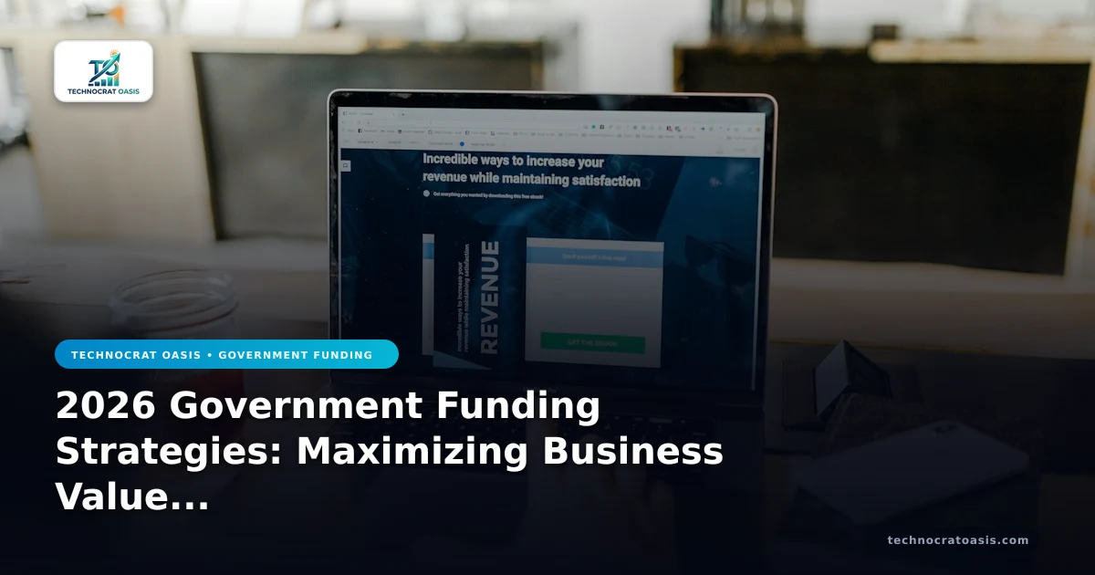 2026 Government Funding Strategies: Maximizing Business Value & Efficiency
