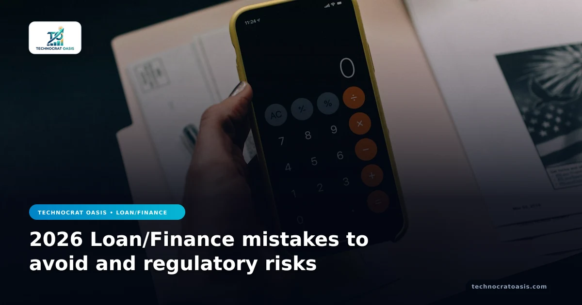 2026 Loan/Finance mistakes to avoid and regulatory risks