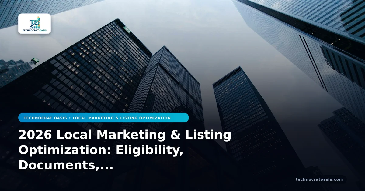 2026 Local Marketing & Listing Optimization: Eligibility, Documents, Compliance