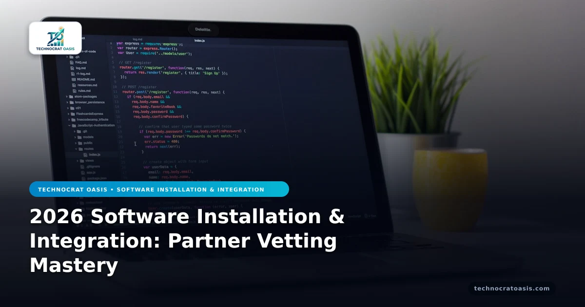 2026 Software Installation & Integration: Partner Vetting Mastery
