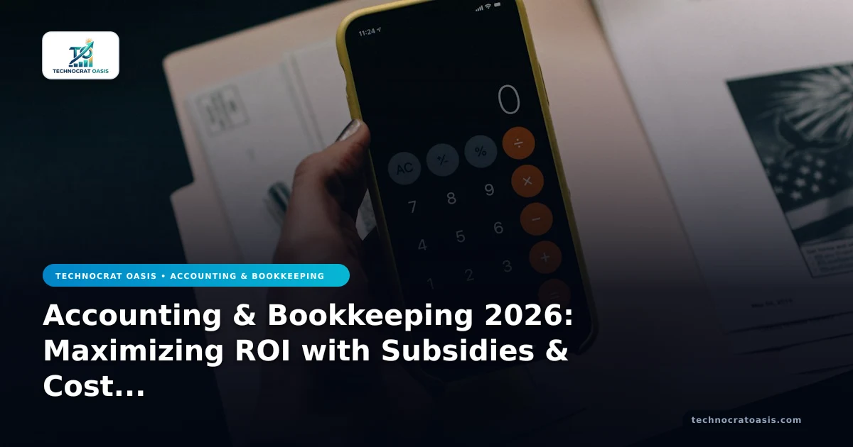 Accounting & Bookkeeping 2026: Maximizing ROI with Subsidies & Cost Efficiency