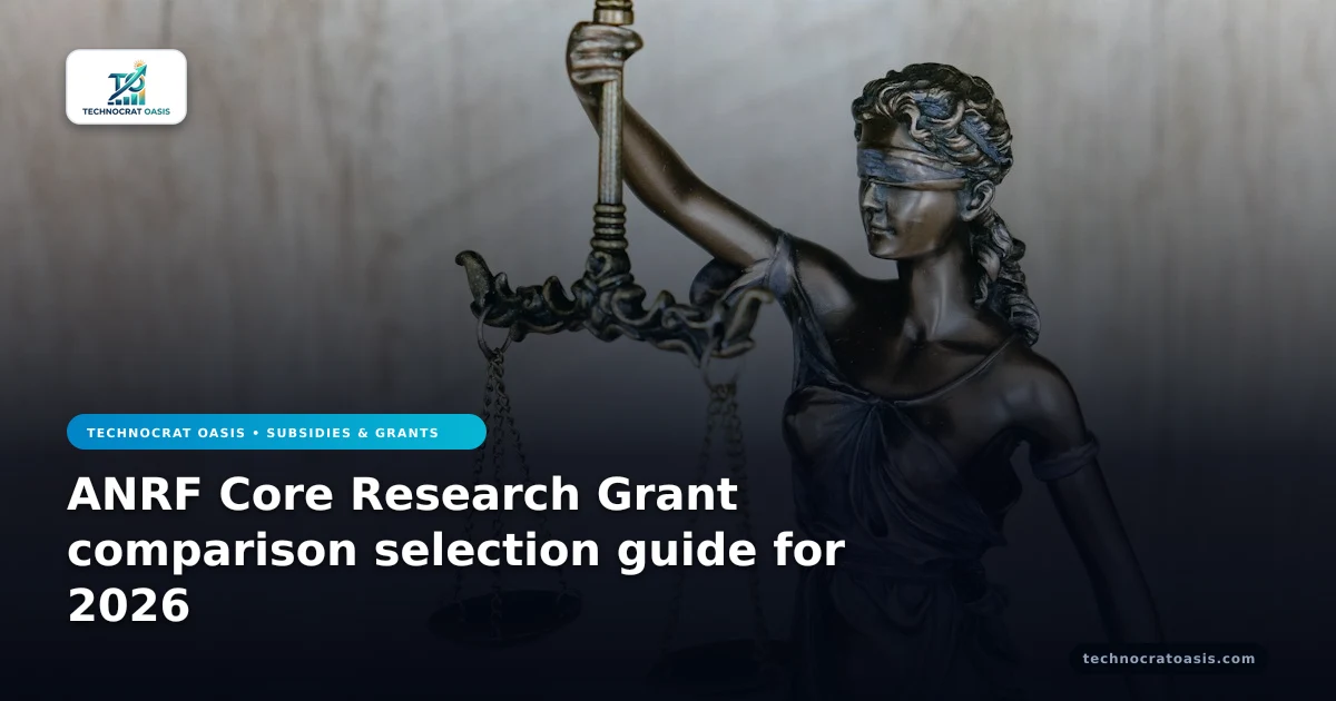 ANRF Core Research Grant comparison selection guide for 2026