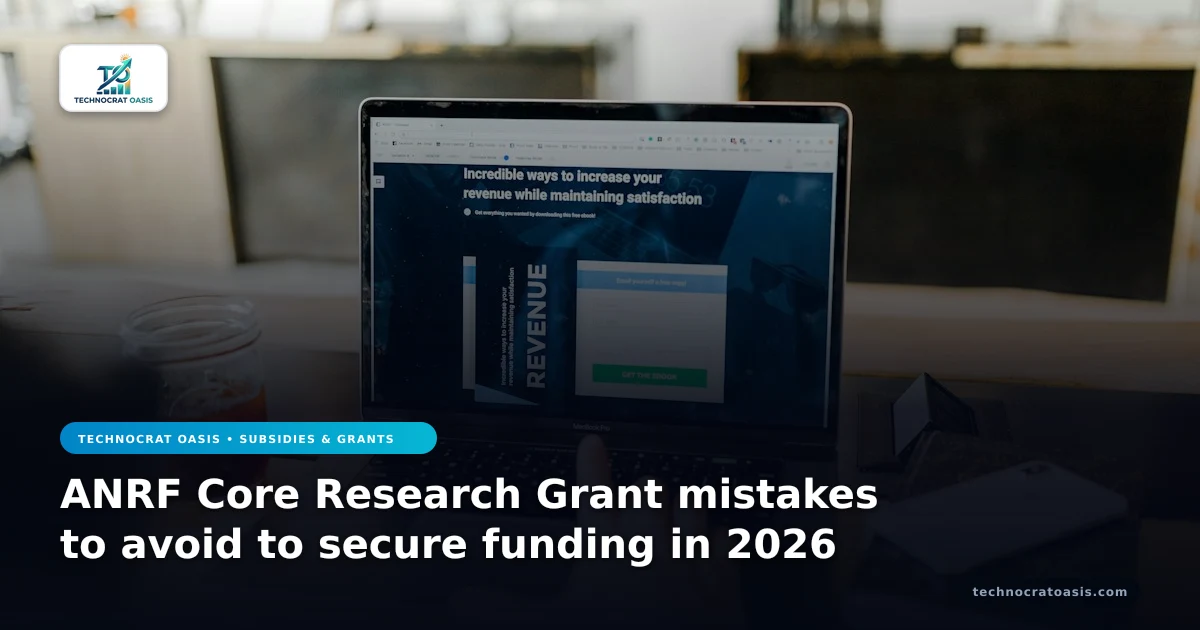 ANRF Core Research Grant mistakes to avoid to secure funding in 2026