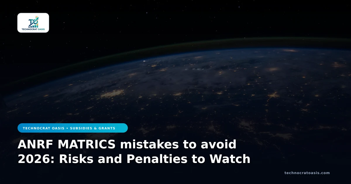 ANRF MATRICS mistakes to avoid 2026: Risks and Penalties to Watch