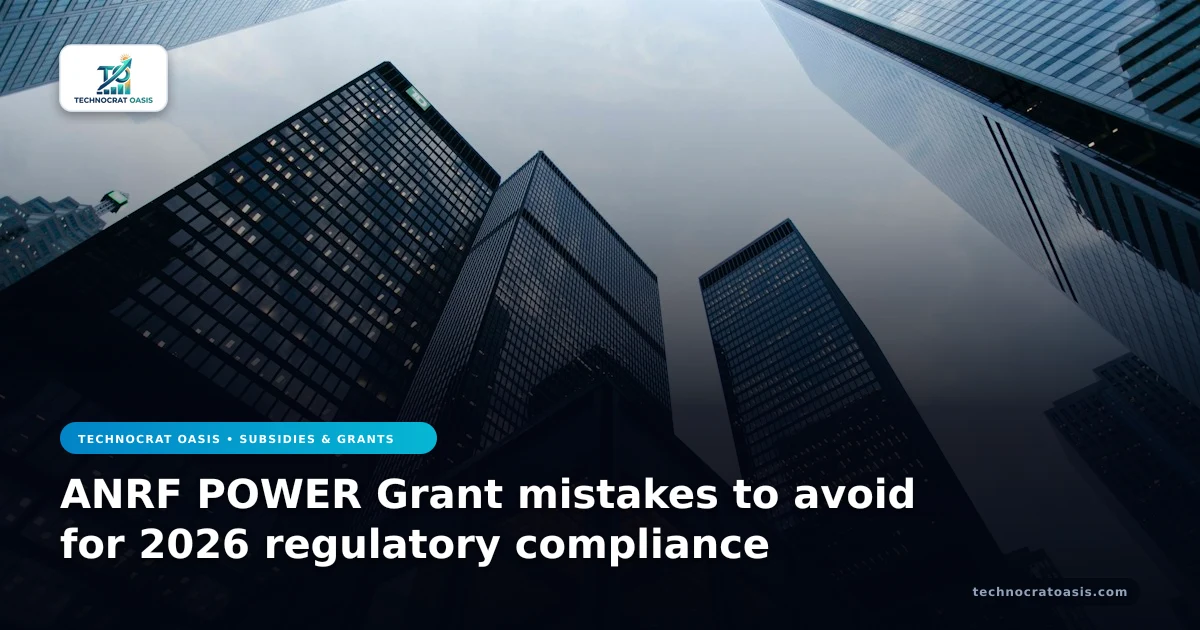 ANRF POWER Grant mistakes to avoid for 2026 regulatory compliance