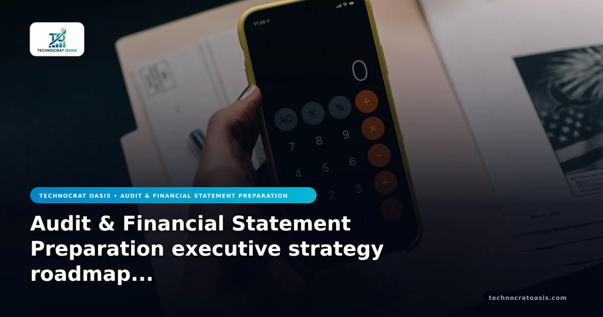 Audit & Financial Statement Preparation executive strategy roadmap 2026