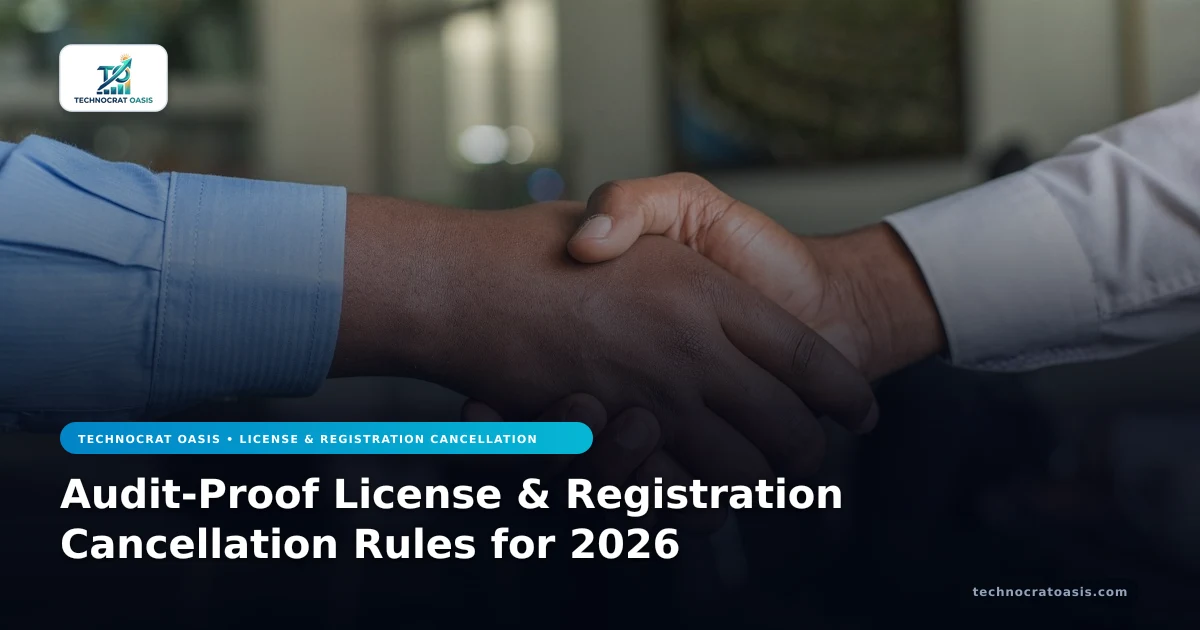 Audit-Proof License & Registration Cancellation Rules for 2026