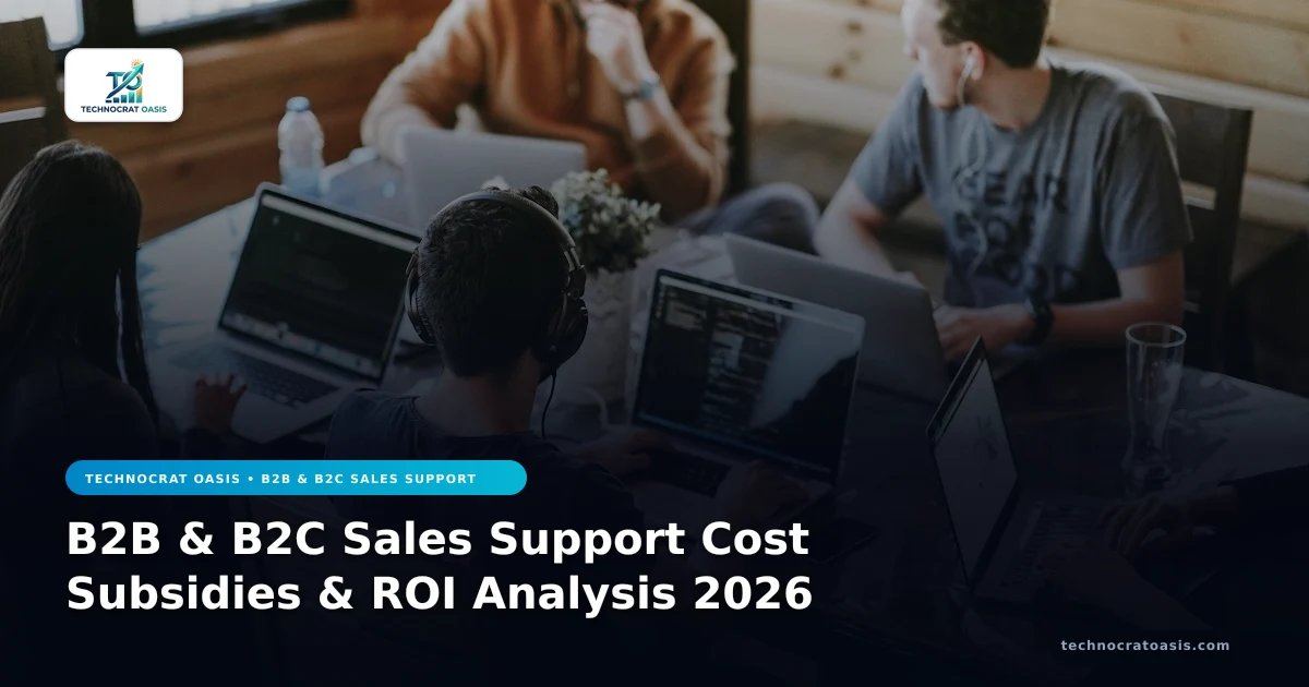 B2B & B2C Sales Support Cost Subsidies & ROI Analysis 2026