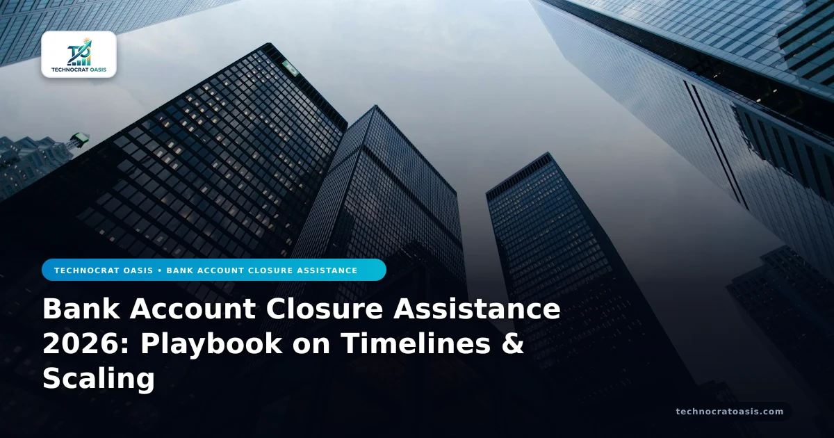 Bank Account Closure Assistance 2026: Playbook on Timelines & Scaling