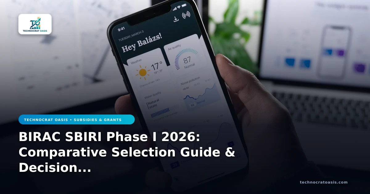 BIRAC SBIRI Phase I 2026: Comparative Selection Guide & Decision Framework