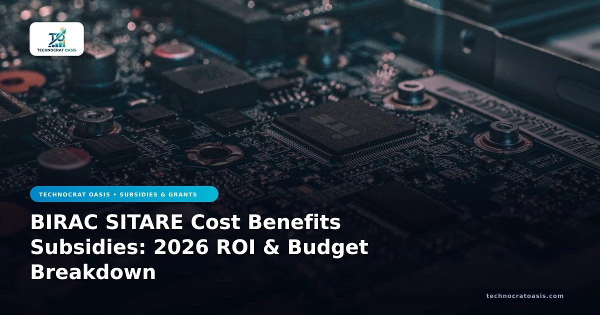 BIRAC SITARE Cost Benefits Subsidies: 2026 ROI & Budget Breakdown