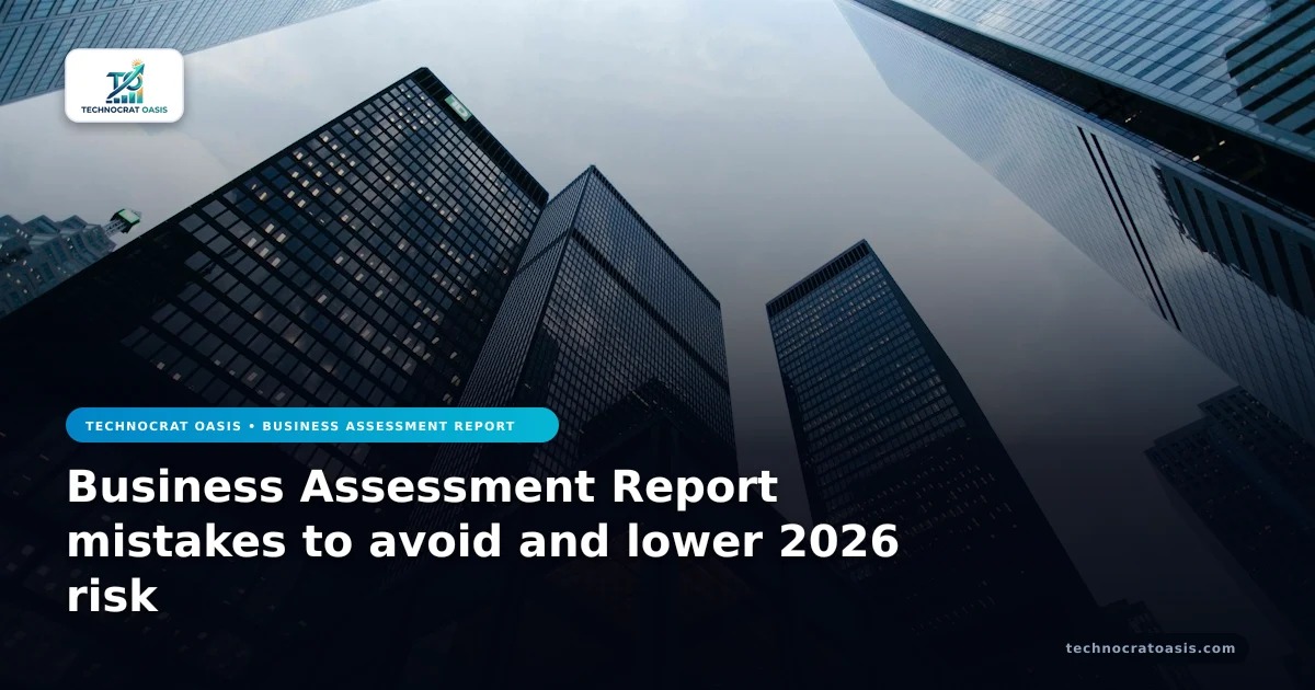Business Assessment Report mistakes to avoid and lower 2026 risk
