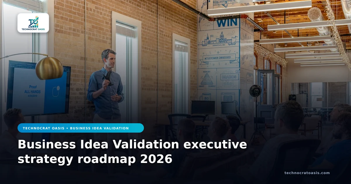 Business Idea Validation executive strategy roadmap 2026