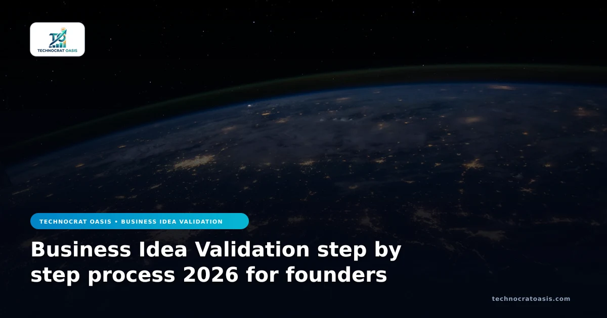 Business Idea Validation step by step process 2026 for founders