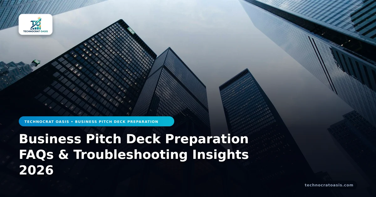 Business Pitch Deck Preparation FAQs & Troubleshooting Insights 2026