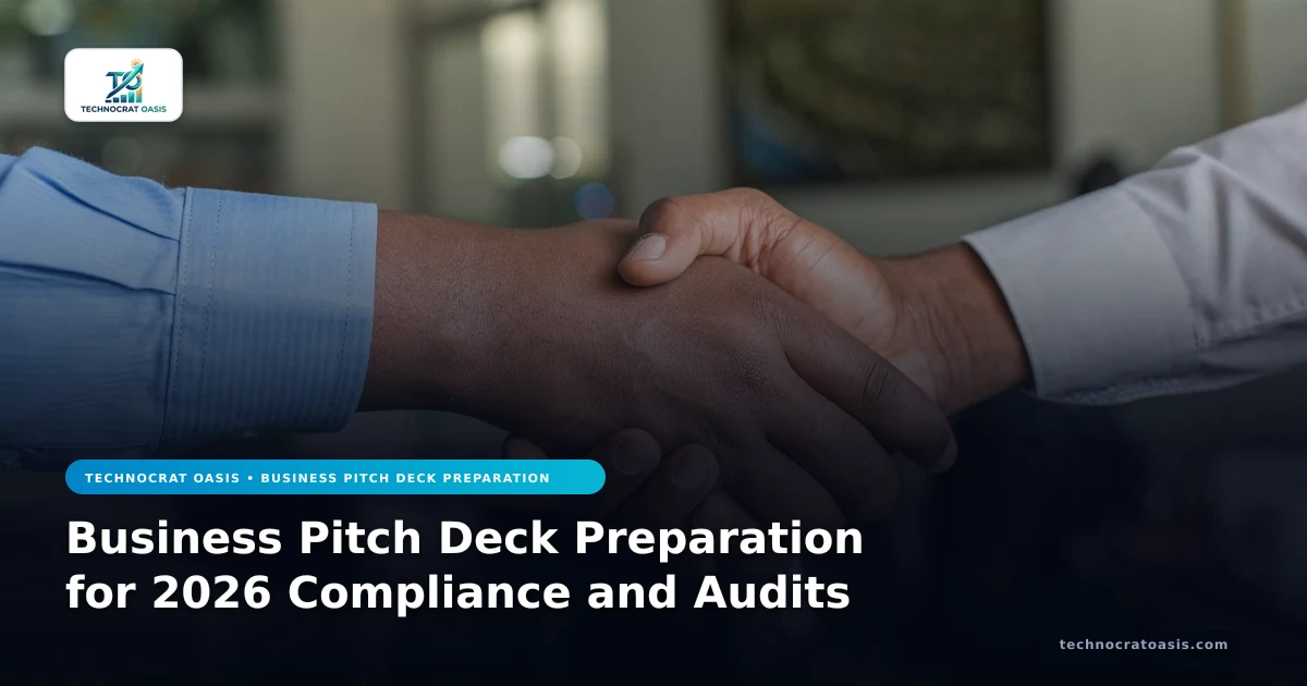 Business Pitch Deck Preparation for 2026 Compliance and Audits