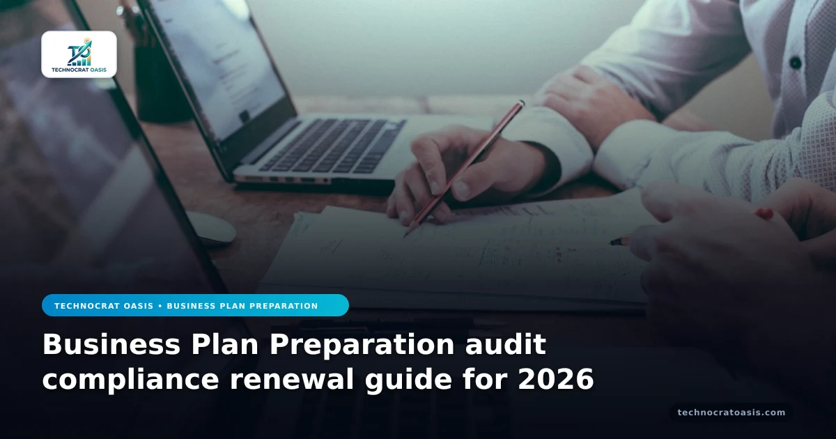Business Plan Preparation audit compliance renewal guide for 2026