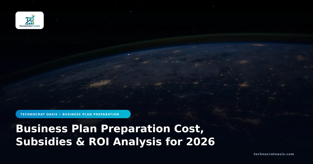 Business Plan Preparation Cost, Subsidies & ROI Analysis for 2026
