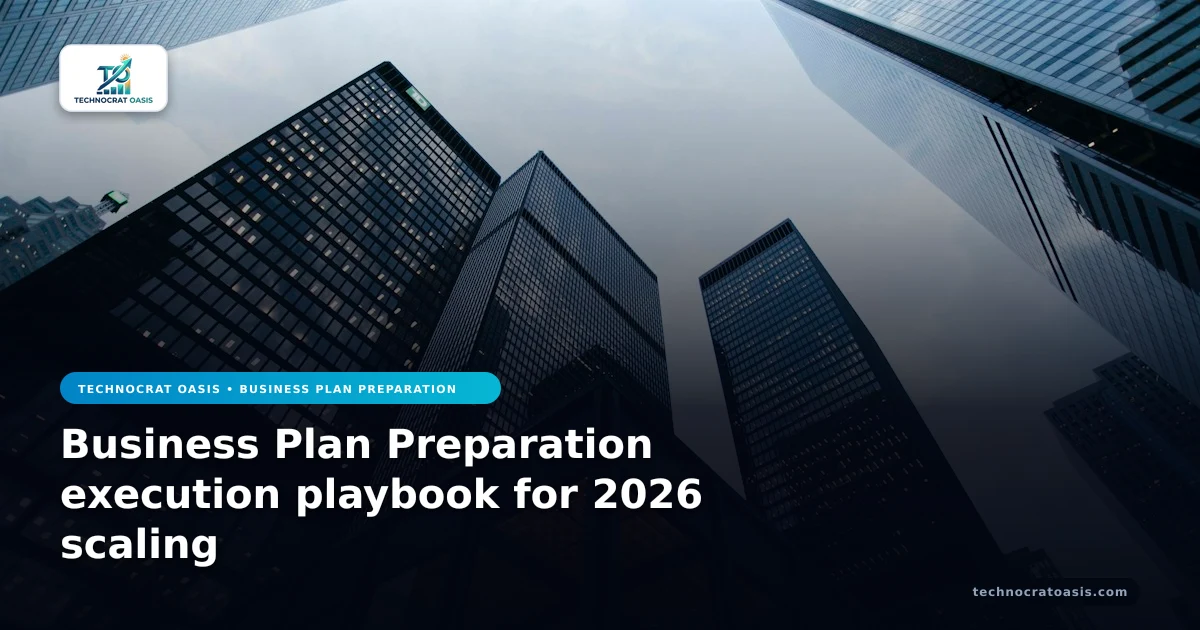 Business Plan Preparation execution playbook for 2026 scaling