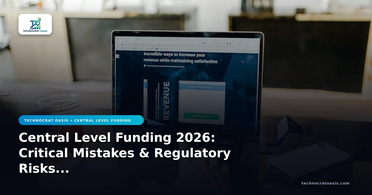 Central Level Funding 2026: Critical Mistakes & Regulatory Risks to Avoid