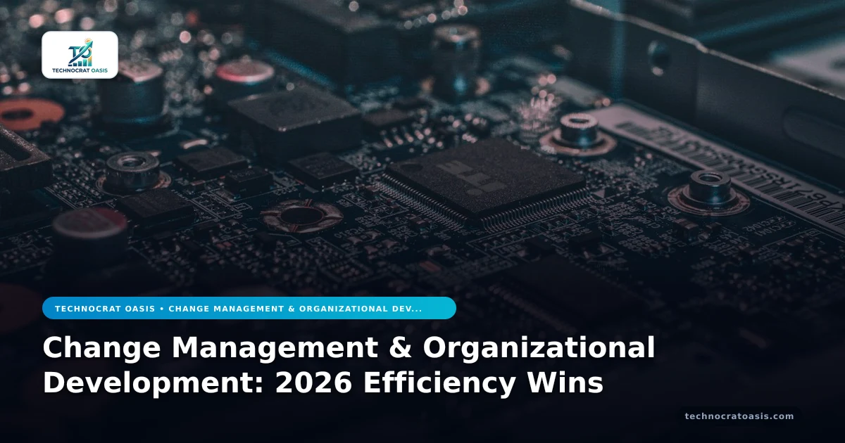 Change Management & Organizational Development: 2026 Efficiency Wins