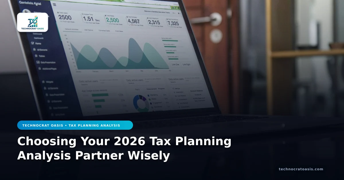 Choosing Your 2026 Tax Planning Analysis Partner Wisely