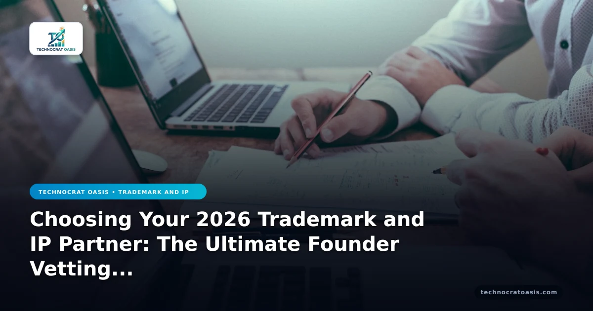 Choosing Your 2026 Trademark and IP Partner: The Ultimate Founder Vetting Guide