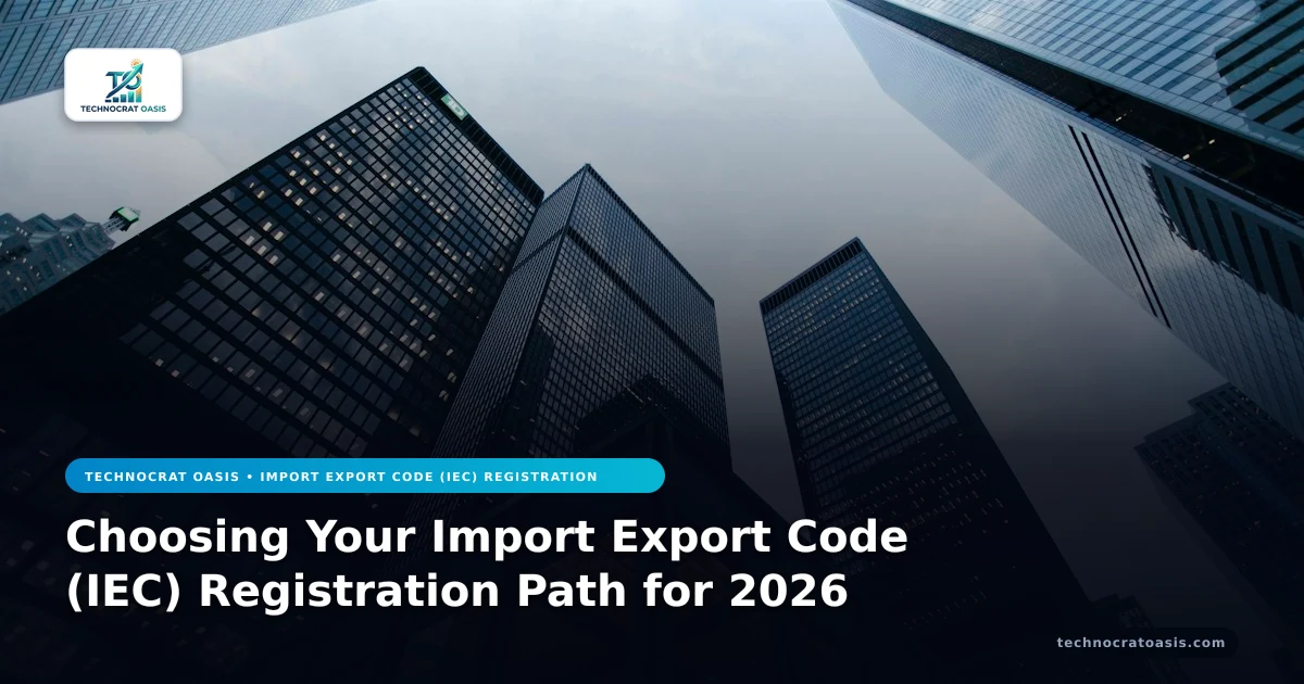 Choosing Your Import Export Code (IEC) Registration Path for 2026