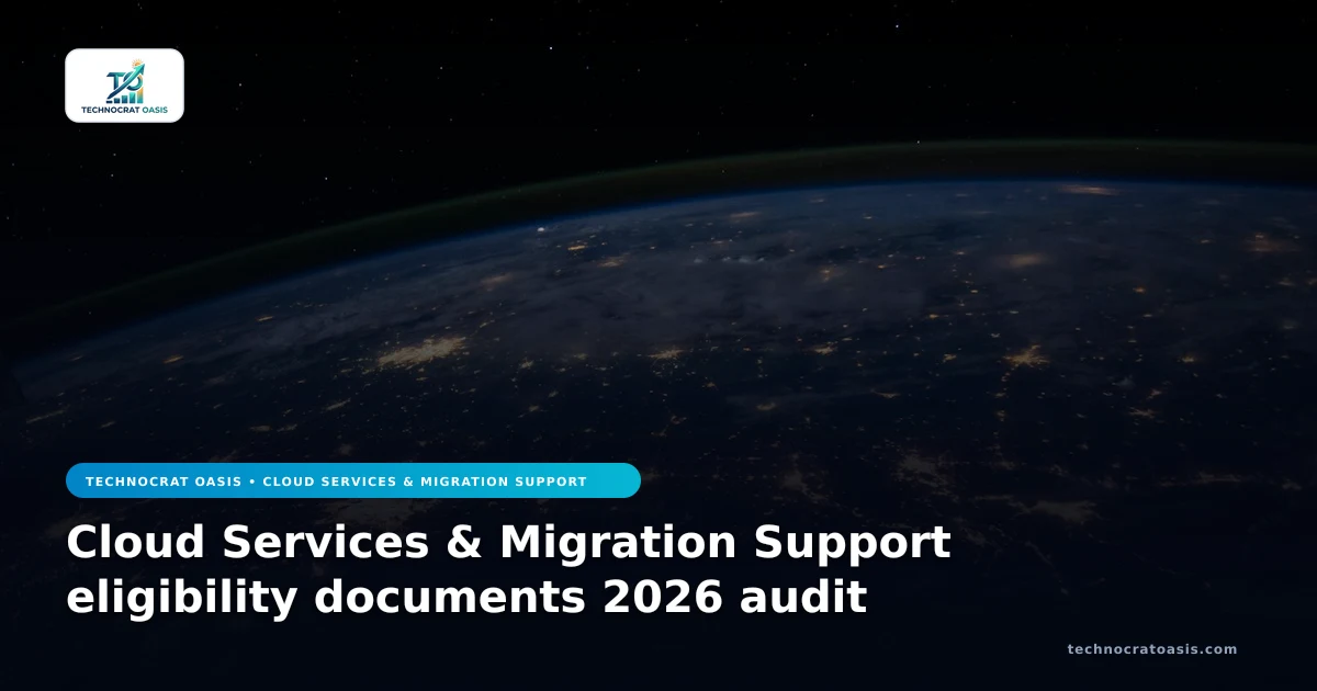 Cloud Services & Migration Support eligibility documents 2026 audit