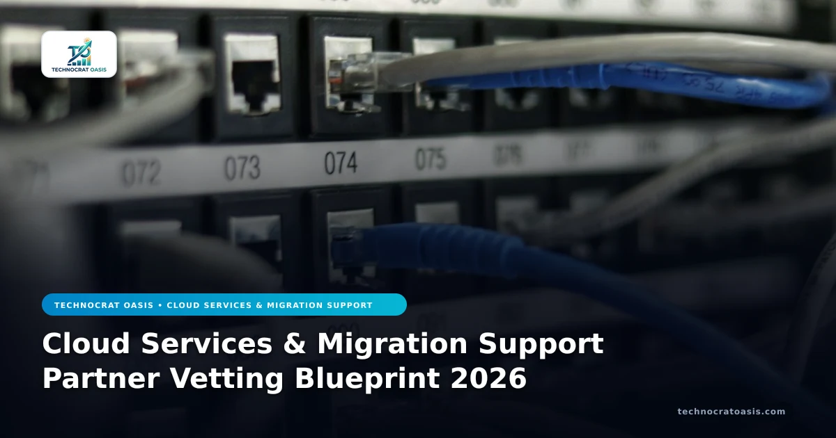 Cloud Services & Migration Support Partner Vetting Blueprint 2026