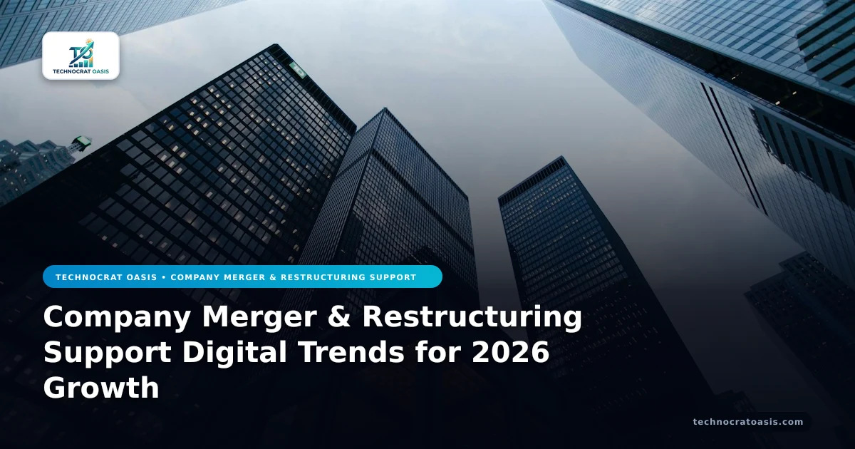 Company Merger & Restructuring Support Digital Trends for 2026 Growth