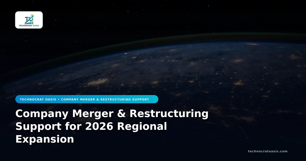 Company Merger & Restructuring Support for 2026 Regional Expansion