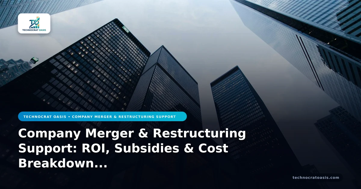 Company Merger & Restructuring Support: ROI, Subsidies & Cost Breakdown 2026