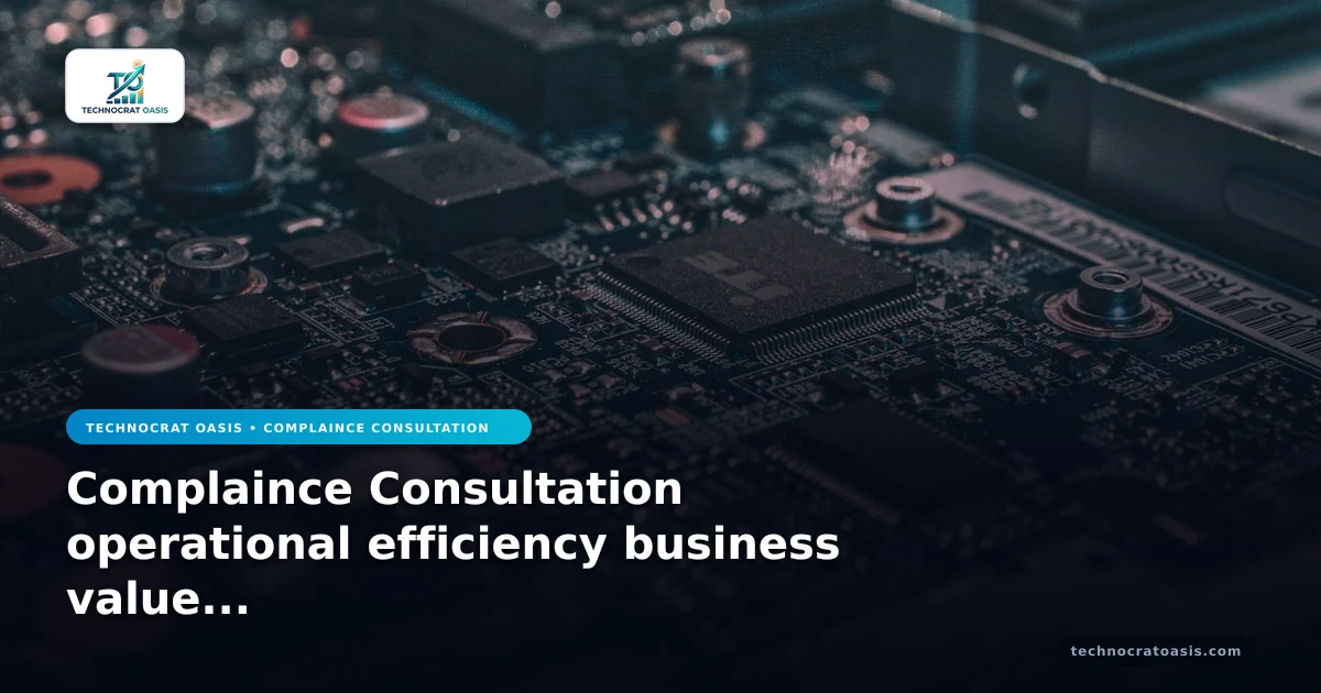 Complaince Consultation operational efficiency business value 2026 cases