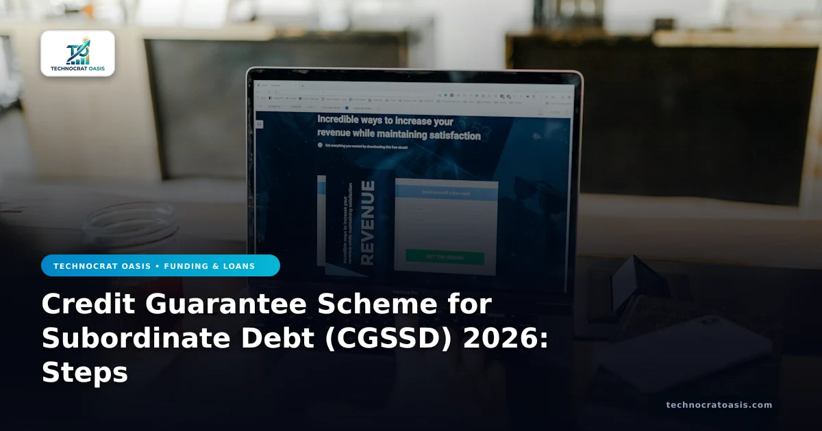 Credit Guarantee Scheme for Subordinate Debt (CGSSD) 2026: Steps