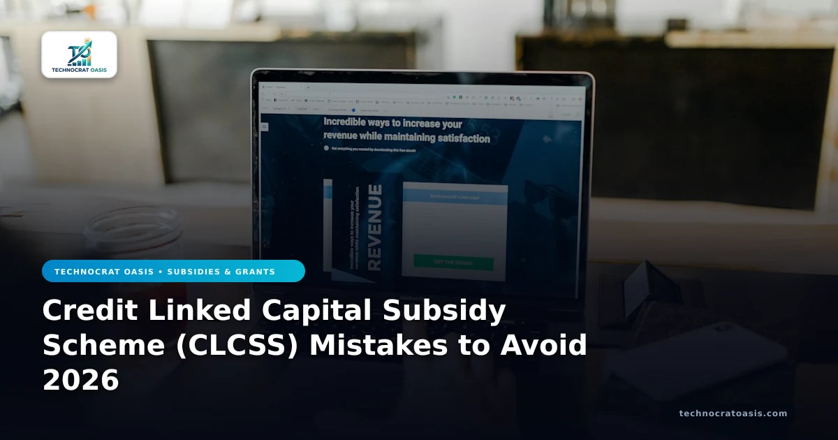 Credit Linked Capital Subsidy Scheme (CLCSS) Mistakes to Avoid 2026