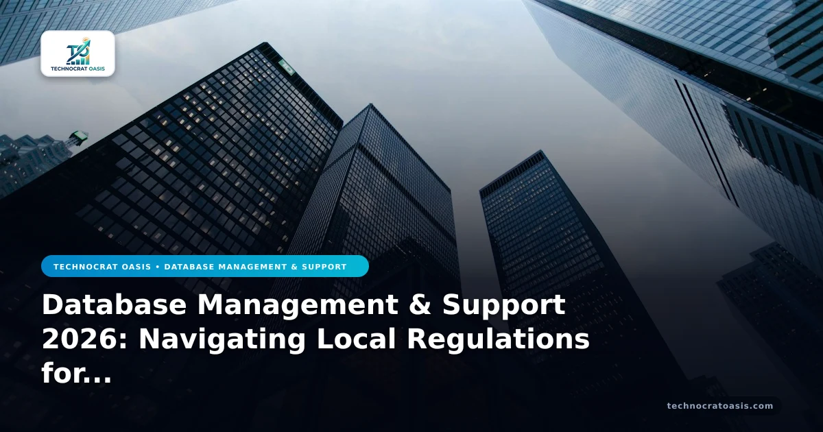 Database Management & Support 2026: Navigating Local Regulations for Business Growth