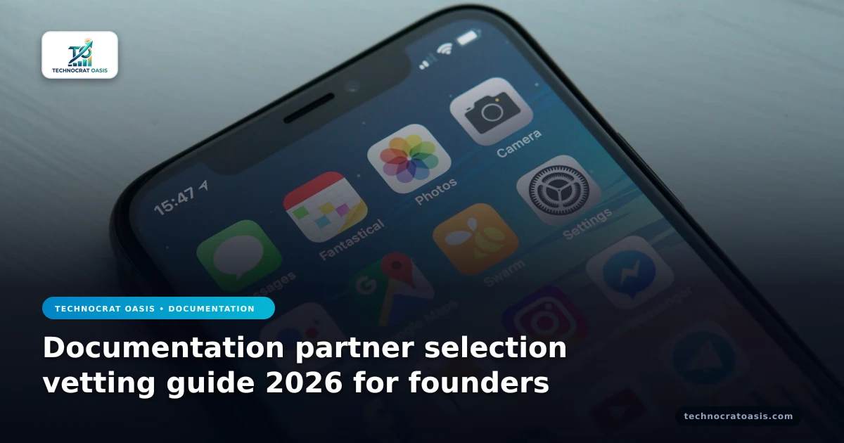 Documentation partner selection vetting guide 2026 for founders