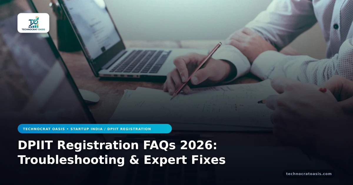 DPIIT Registration FAQs 2026: Troubleshooting & Expert Fixes