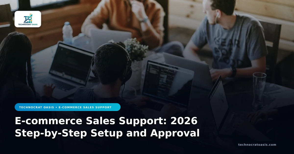 E-commerce Sales Support: 2026 Step-by-Step Setup and Approval