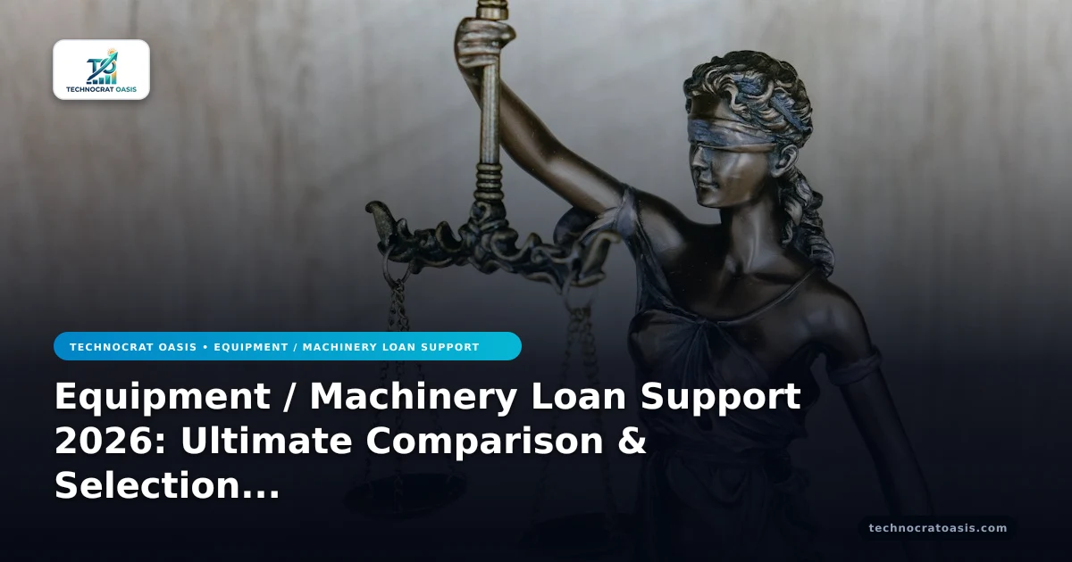 Equipment / Machinery Loan Support 2026: Ultimate Comparison & Selection Framework