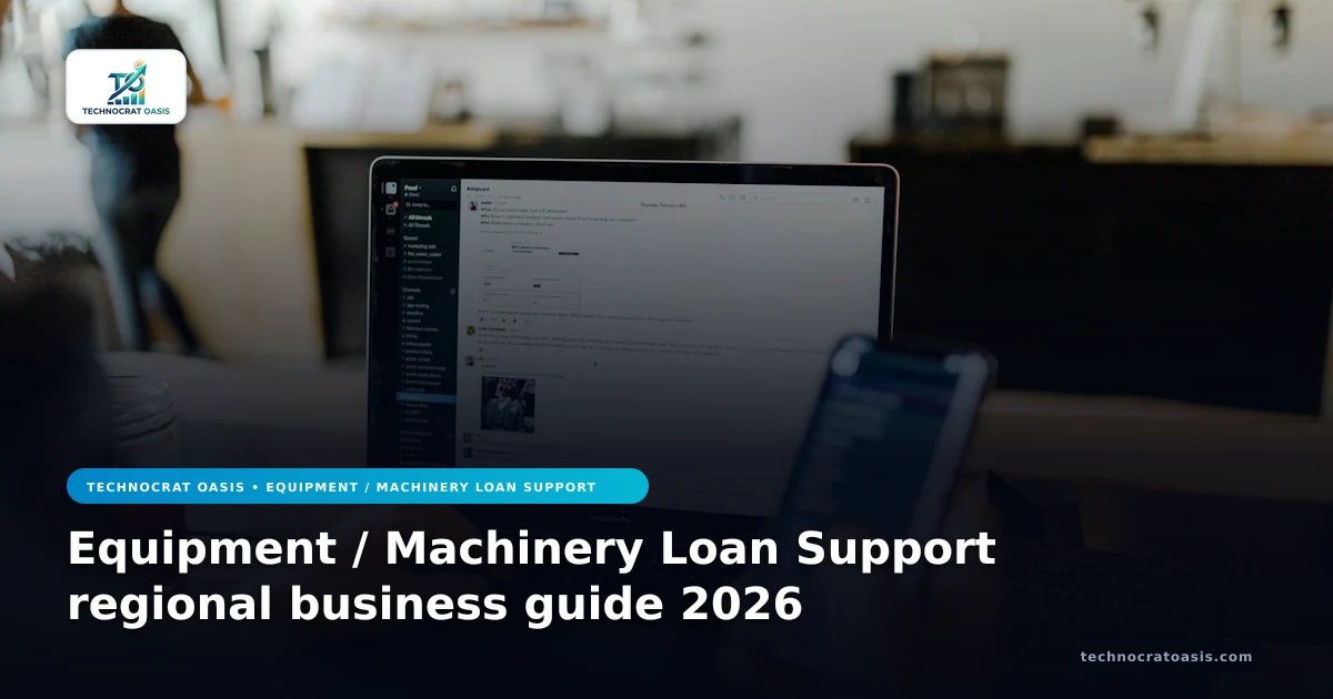 Equipment / Machinery Loan Support regional business guide 2026