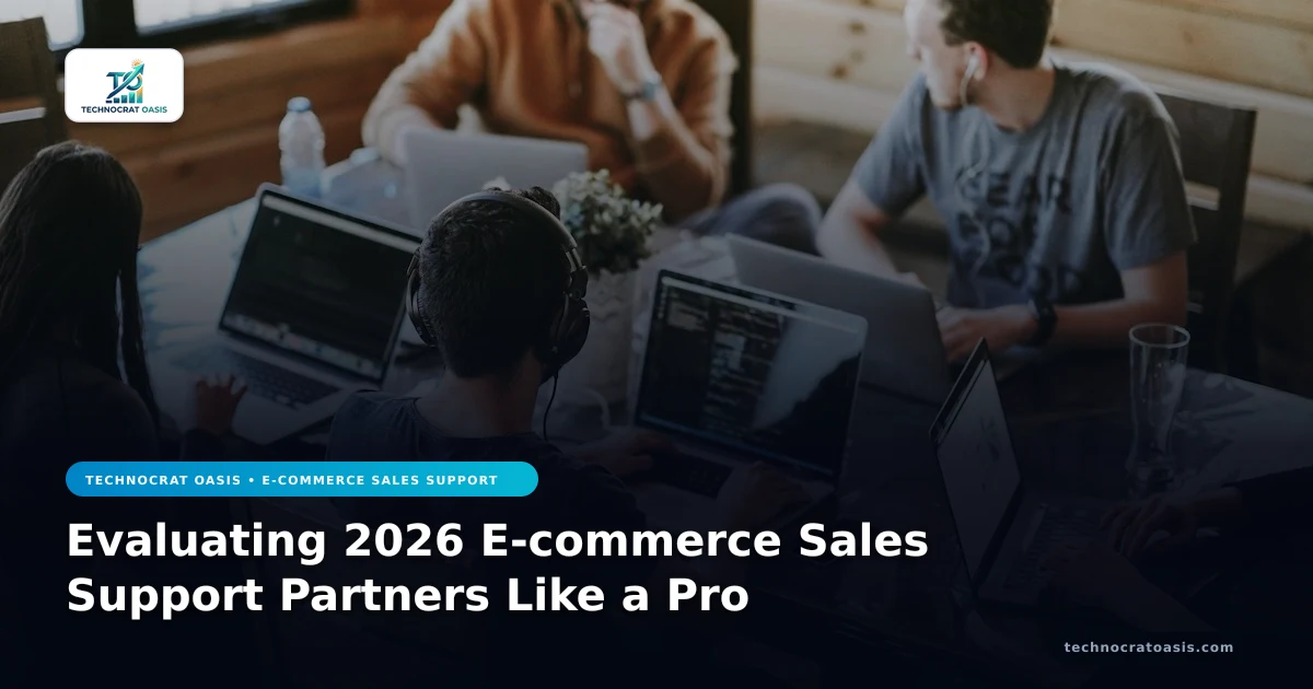 Evaluating 2026 E-commerce Sales Support Partners Like a Pro