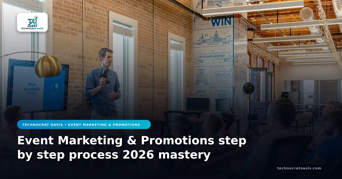 Event Marketing & Promotions step by step process 2026 mastery