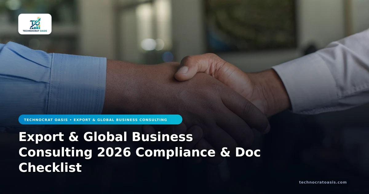 Export & Global Business Consulting 2026 Compliance & Doc Checklist