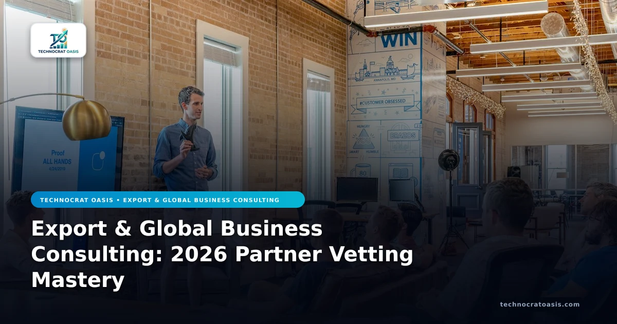 Export & Global Business Consulting: 2026 Partner Vetting Mastery